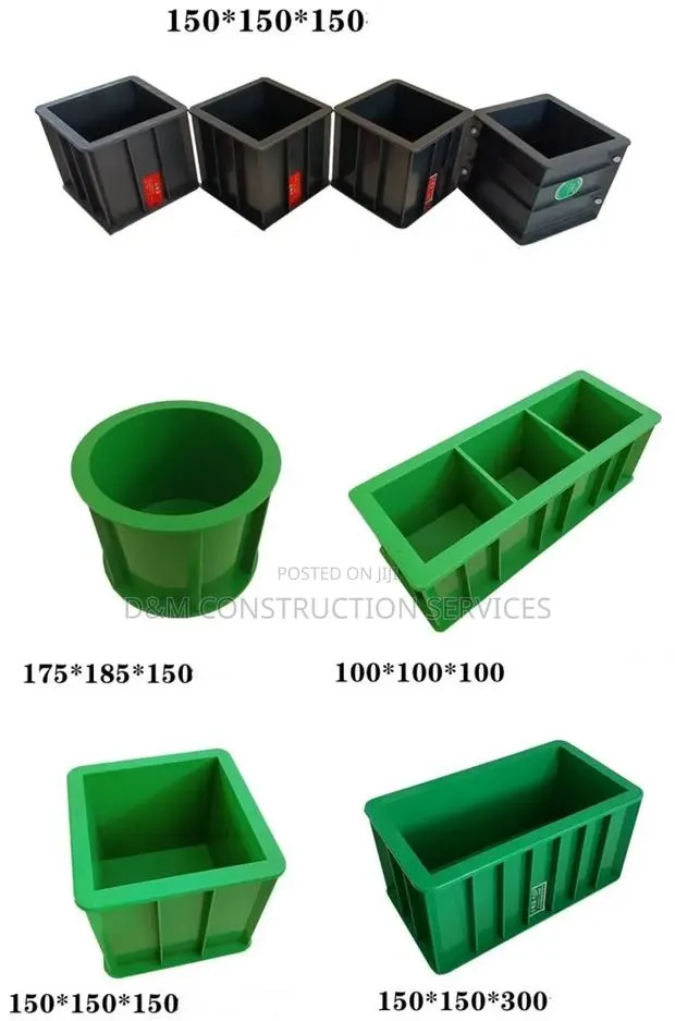 Concrete Mould 175*185*150mm Green Cylinder · Photo 1