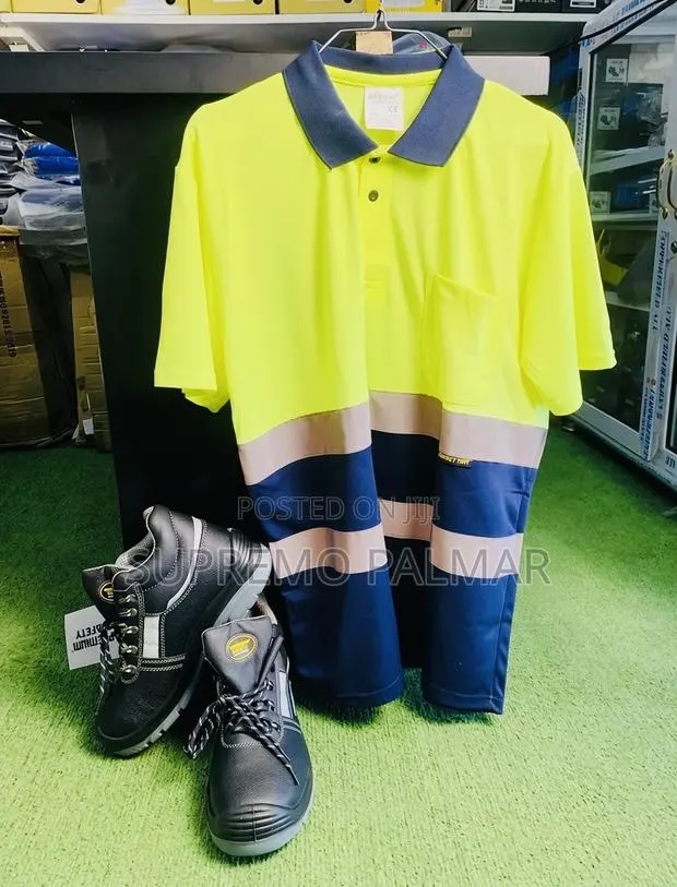 Velilla Hi-Vis Polo Shirt - Fluorescent Reflective Safety Workwear · Photo 1