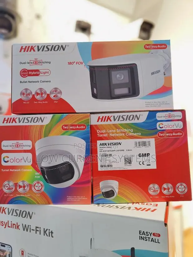 Hikvision Panoramic 6mp Colorvu 180° Two Ways Sirens · Photo 1