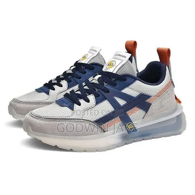 Adidas A55 Premium Casual Lifestyle Sneakers – White/Blue · Photo 1