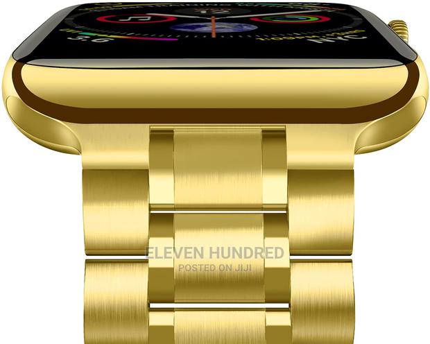 Watch Strap for Iwatch 42mm 44mm Stainless Steel Gold · Photo 3