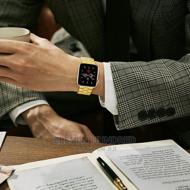 Watch Strap for Iwatch 42mm 44mm Stainless Steel Gold · Photo 5