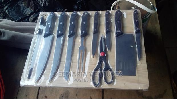 11pcs Knife Set With Cutting Board(German Style)
