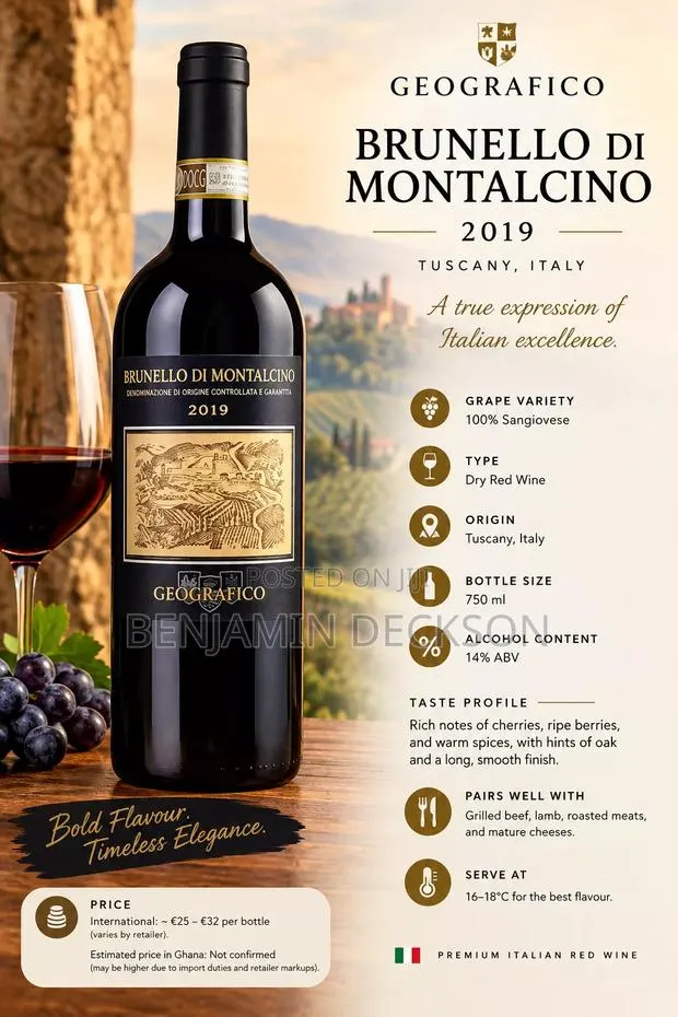 Geografico Brunello Di Montalcino 2019 · Photo 1