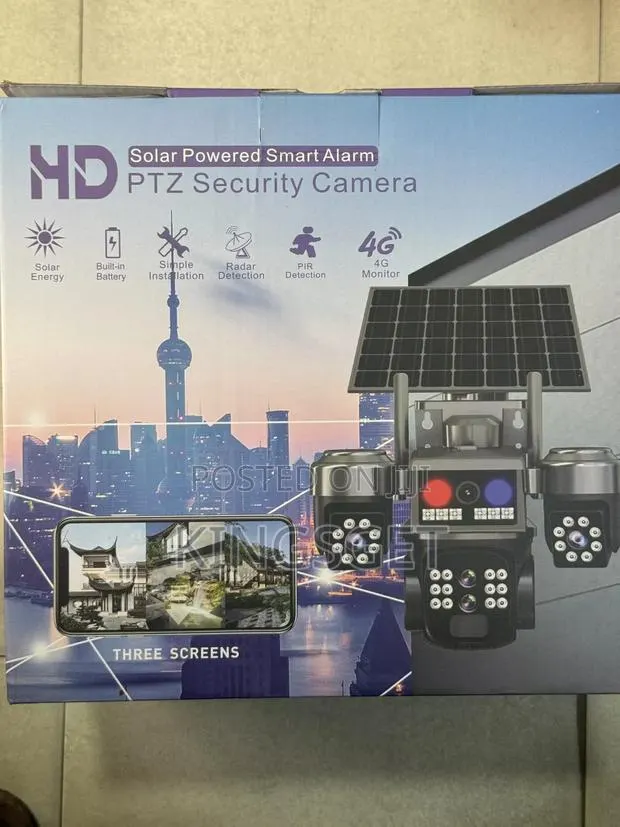 3 Lens 4g Solar CCTV Security Camera Takes All Sim Cards · Photo 1