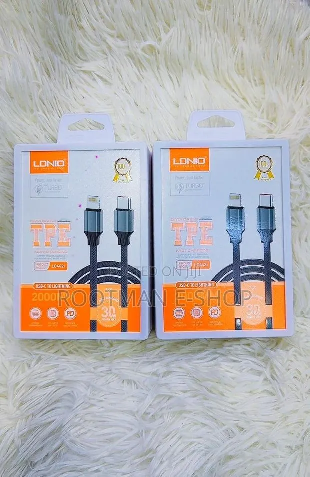LDNIO LC441I USB-C to Lightning Cable 1M, 30W PD Fast Charging & · Photo 1