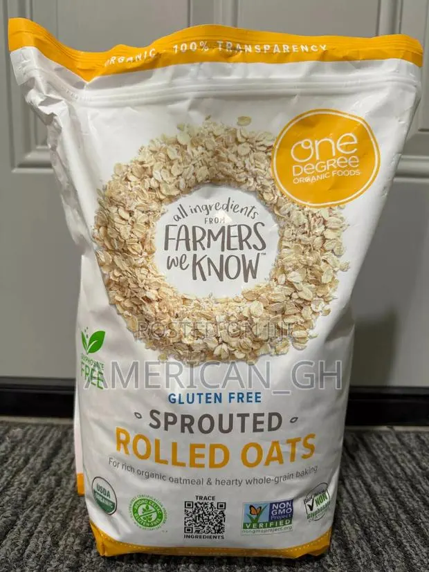 Organic Sprouted Rolled Oats, 5lbs · Photo 1