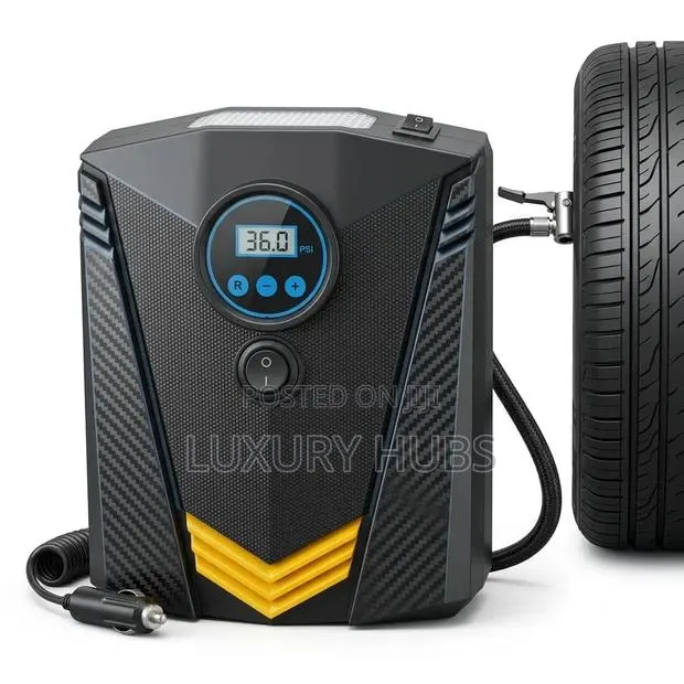 CZK Portable Car Air Pump | Digital Display | Electric Tyre Inflator · Photo 1