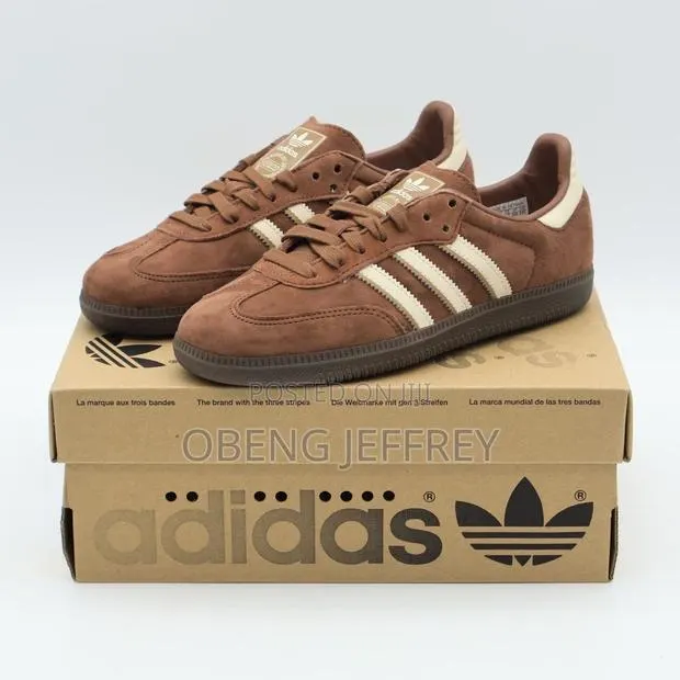 Original Adidas Samba Suede Brown · Photo 1