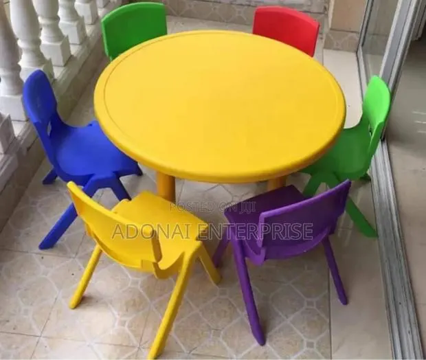 Kids Study Table Round Shape Ahyg75fb · Photo 1