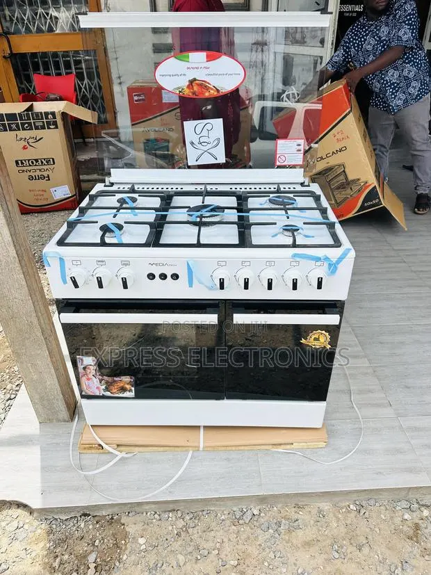 Available Now at Store Gas Cooker Oven 5burner 60/90 Midea Tech · Photo 1