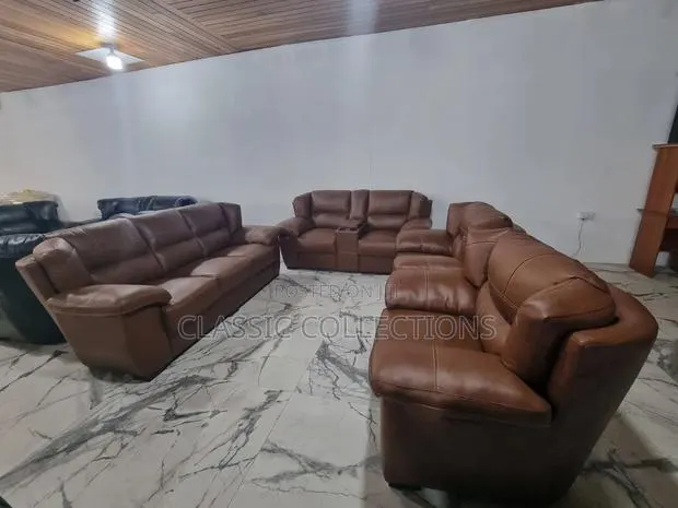 7-Seater Living Room Sofa Set With Built-in Console · Photo 1
