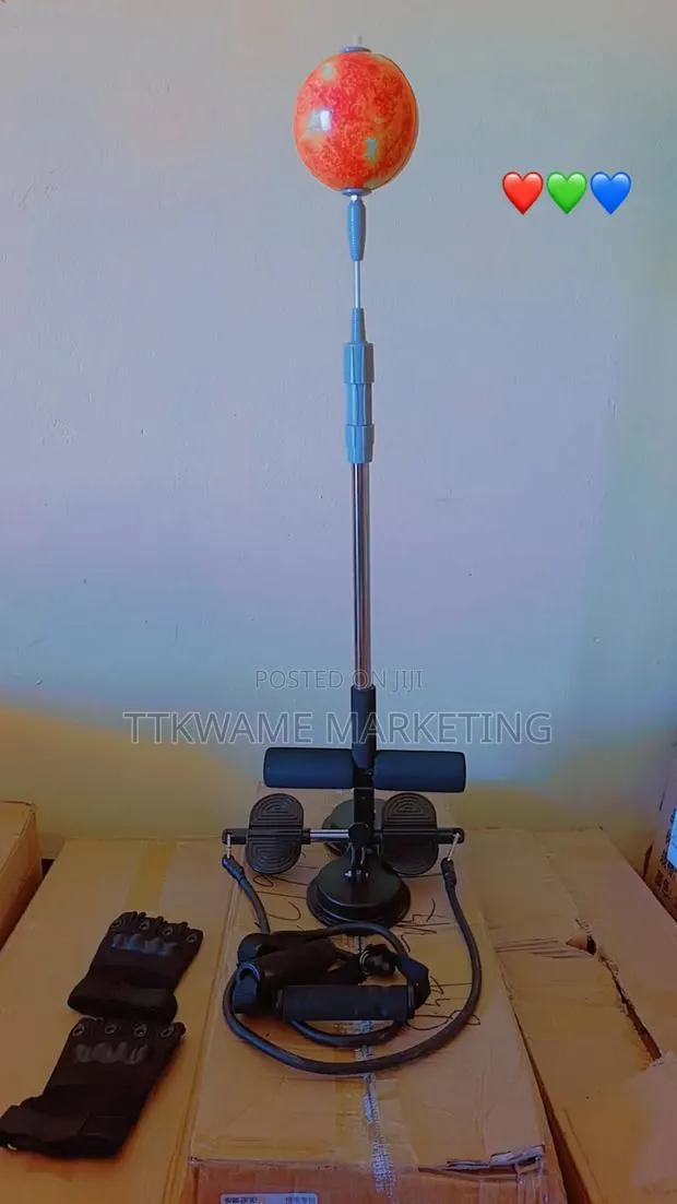 Adjustable Sit Up Bar With Boxing Ball · Photo 2