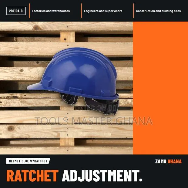 Helmet Blue W/Ratchet - 210101-B · Photo 1