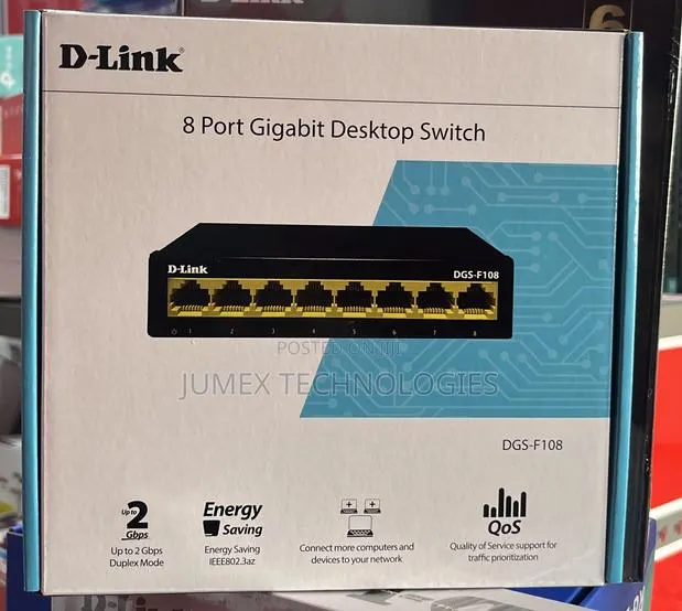 D-Link 8Port Gigabit Desktop Switch DGS-F108 · Photo 1