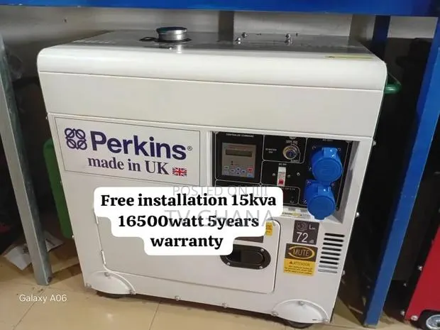 Perkins 15kVA Silent Canopy Generator – Long Running Hours15kva · Photo 1