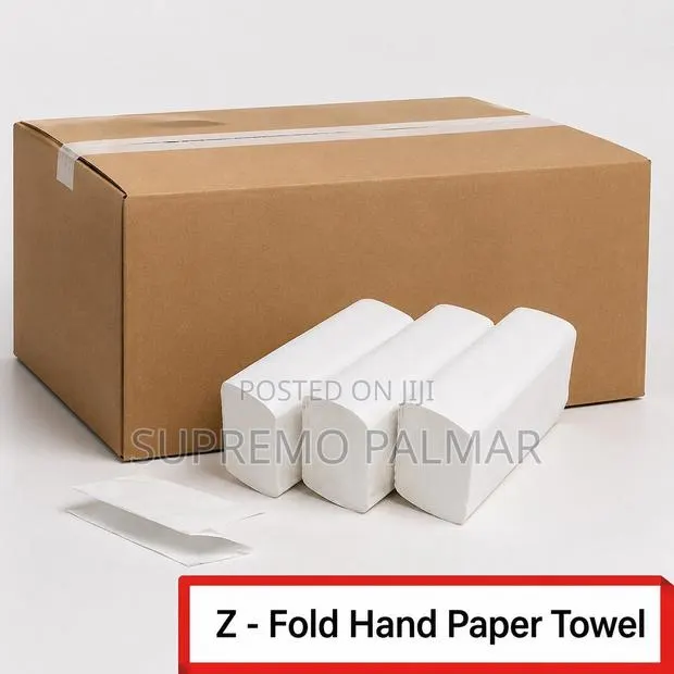 Z Fold Tissue Paper 25 Packs (150 Sheets Per Pack)–Premium Disposable · Photo 1