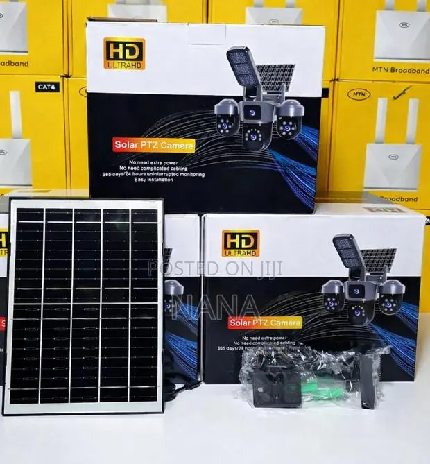 4g 3-Lens Solar-Powered With Led Floodlight Security Camera · Photo 1