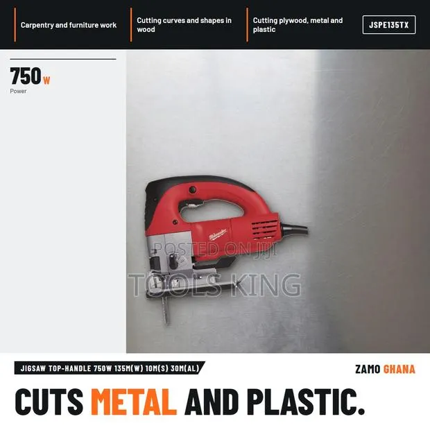 Jigsaw Top-Handle 750W 135M(W) 10M(S) 30M(Al) - JSPE135TX · Photo 1