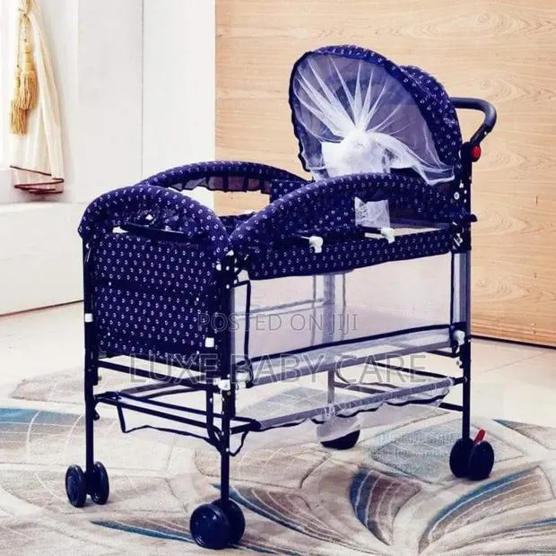 Baby Metal Bed With Feeding Seat · Photo 1