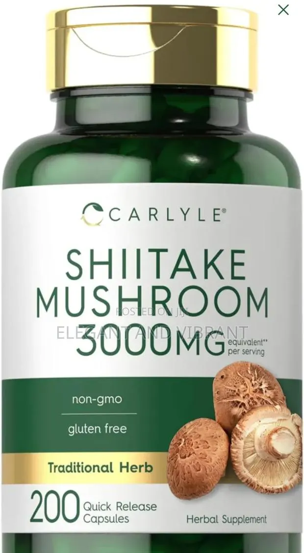 Shiitake Mushroom 3000mg Per Serving | 200 Capsules · Photo 1