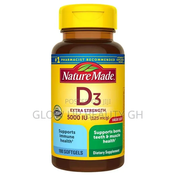 Nature Made D3 Extra Strength 180 Softgels