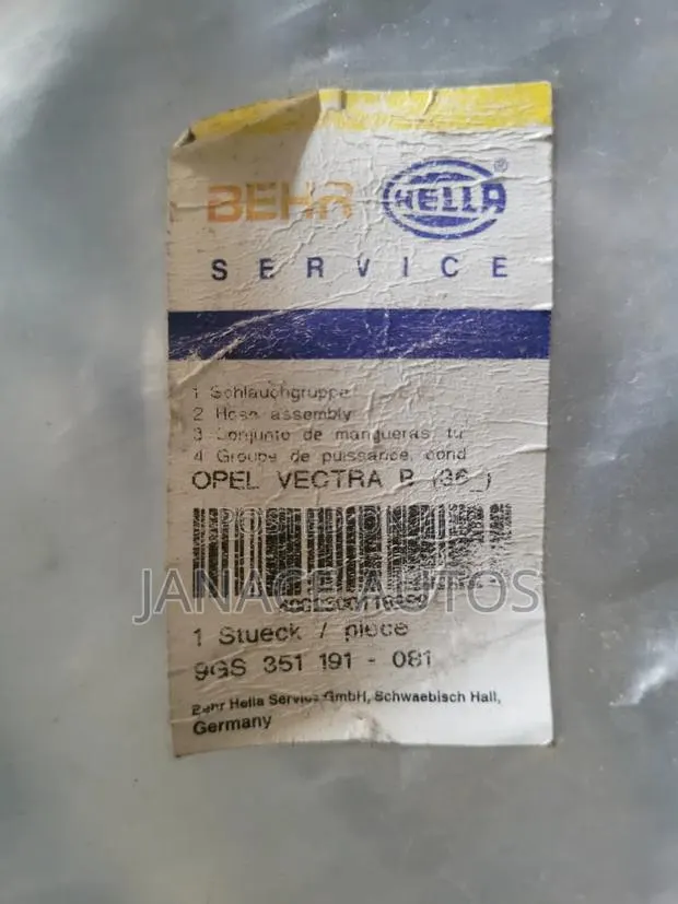 HELLA Opel / Vauxhall Vectra B High/Low a/C Pipes Lines · Photo 1