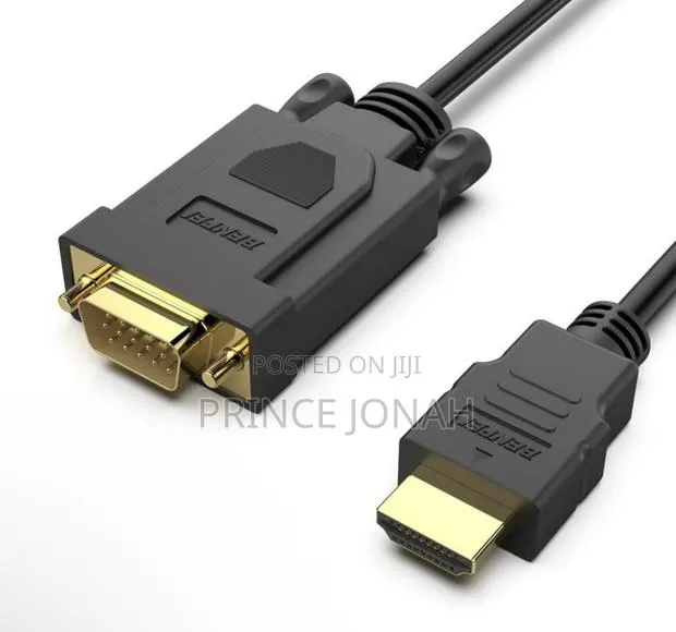 Benfei Hdmi to Vga 6 Feet Cable, Uni-Directional Hdmi (Source) to Vga · Photo 1