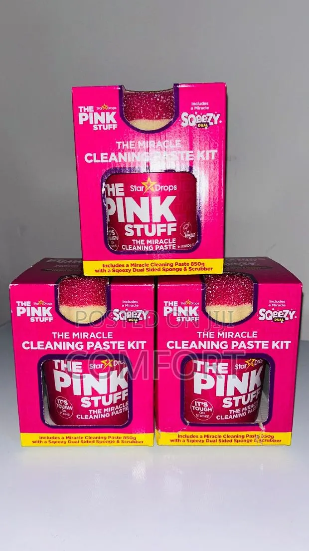 The Pink Stuff Miracle Cleaning Paste With Sponge(Multipurpose Paste) · Photo 1