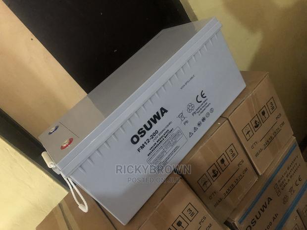 12V 200ah Osuwa Solar Gel Batteries · Photo 3