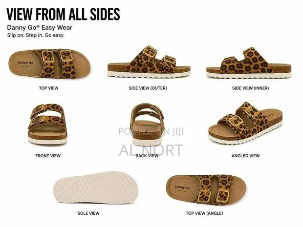 Easy Wear Leopard Print Slide Sandals · Photo 1