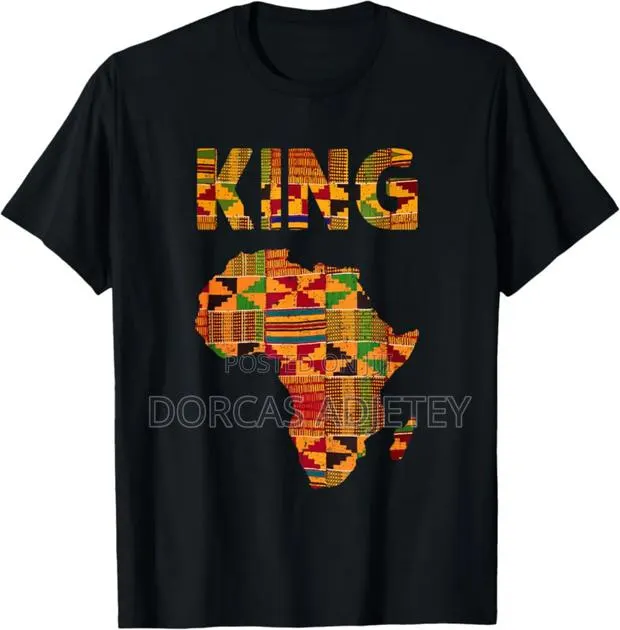 Plain T-Shirts and T-Shirt Designs With African Fabric · Photo 1