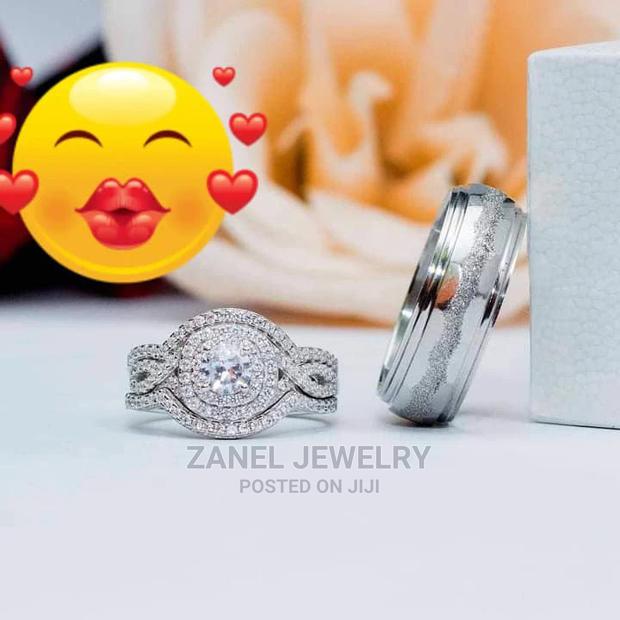 Pure Silver Wedding Rings(Male Band Included) · Photo 1
