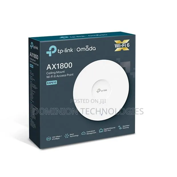 TP-Link Eap610 Indoor Ax1800 Ceiling Mount Wifi 6 Access Point · Photo 1