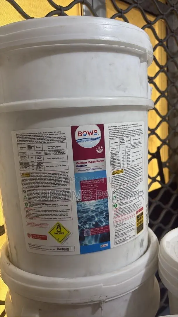 BOWS Calcium Hypochlorite Granules – High-Strength Pool Chlorine 25kg · Photo 1