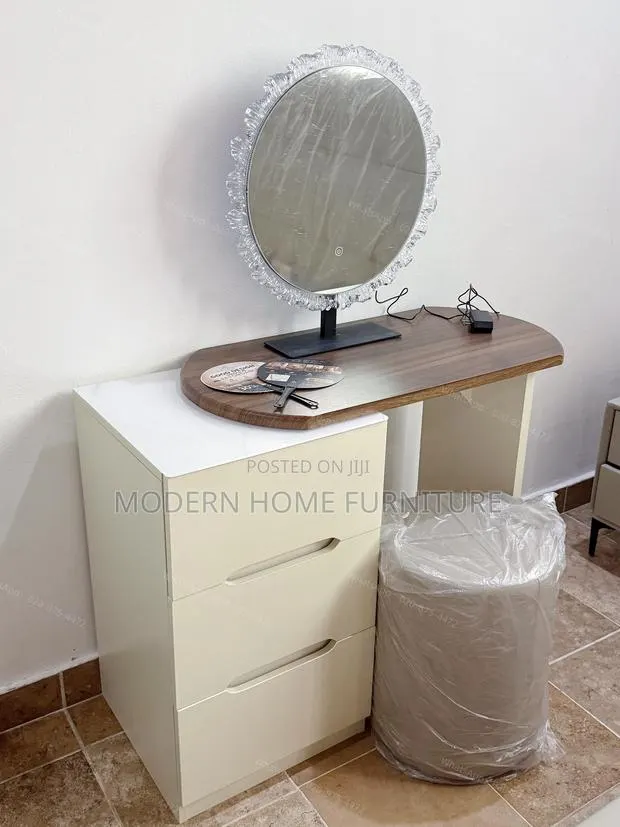 Modern Dressing Table Set | LED Mirror + Chair | Imported · Photo 1