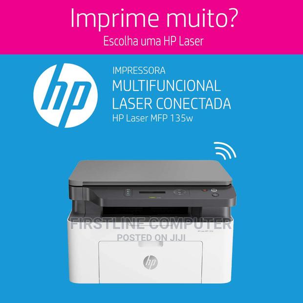 HP 135W Multifunction Laser Printer, White · Photo 2