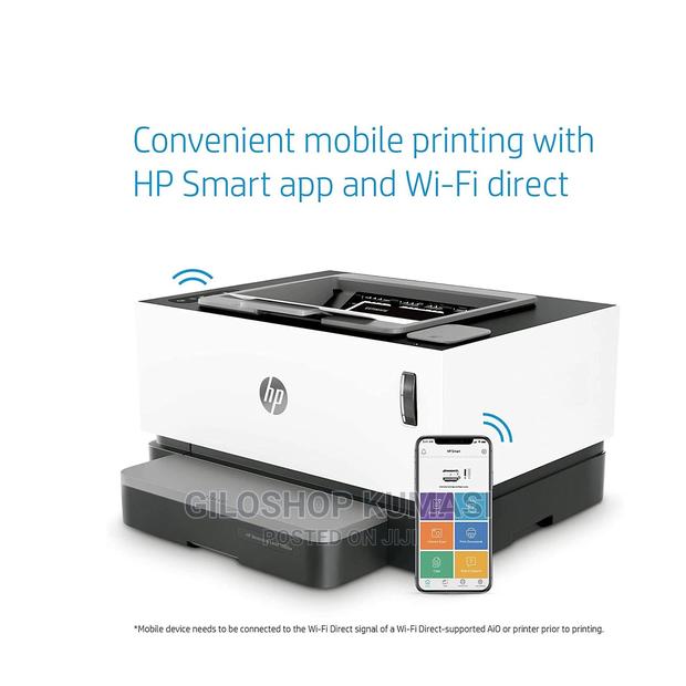 Hp Neverstop 1000w Wifi Enabled Monochrome Laser Printer · Photo 2
