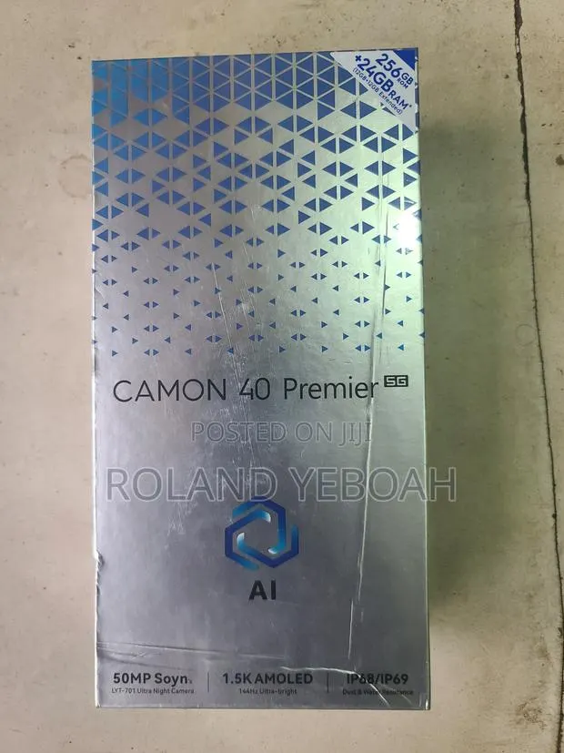 New Tecno Camon 40 Premier 5G 256 GB Black · Photo 1