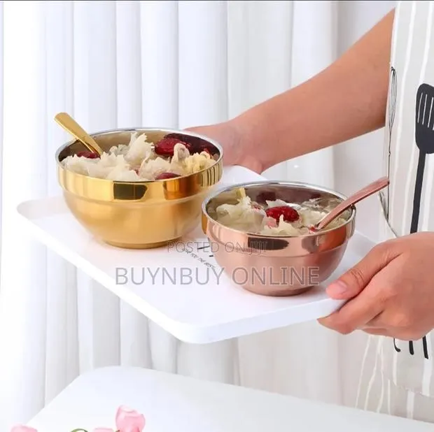 304 Stainless Steel Dinner Deep Plates in 4" 5" · Photo 1