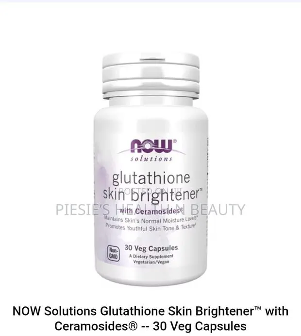 Now Foods Solutions, Glutathione Skin Brightener With Ceramosides 30s · Photo 1
