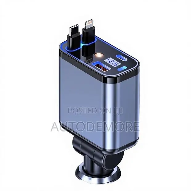 Multi-Port Fast Car Charger With Star Light · Photo 1