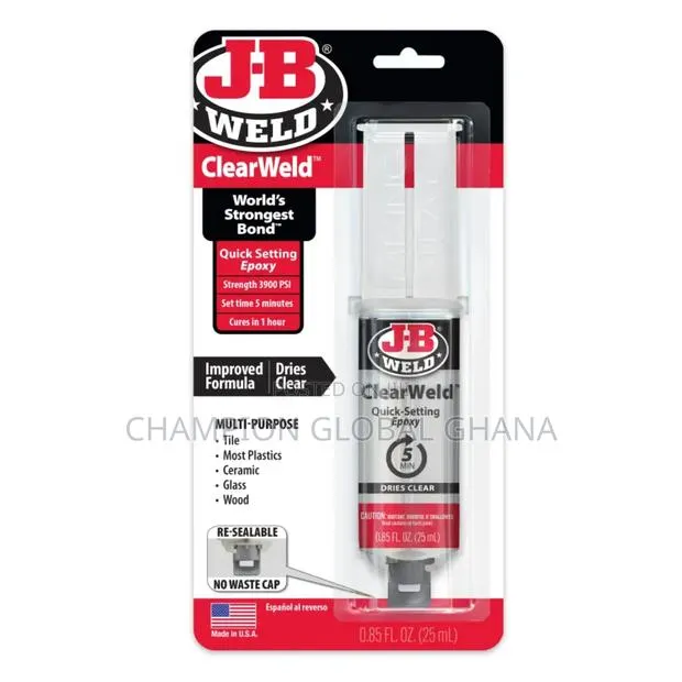 Jb Weld Quick Setting Clear Epoxy for Repair of Tiles and Ceramic · Photo 1