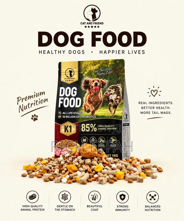 K1 Dog Food 18kg (85% Quality Protein) Dried Meat · Photo 1