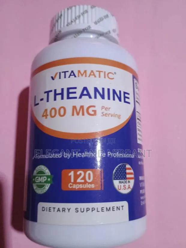 L-Theanine Supplement 400mg Per Serving Supports Calm Relxation120Caps · Photo 1