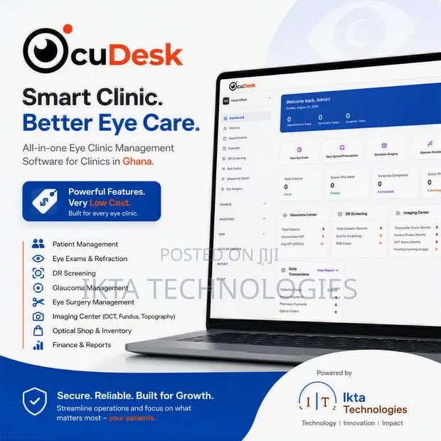 OcuDesk Eye Clinic Management App | Patients, Appointments Eye Exams · Photo 1