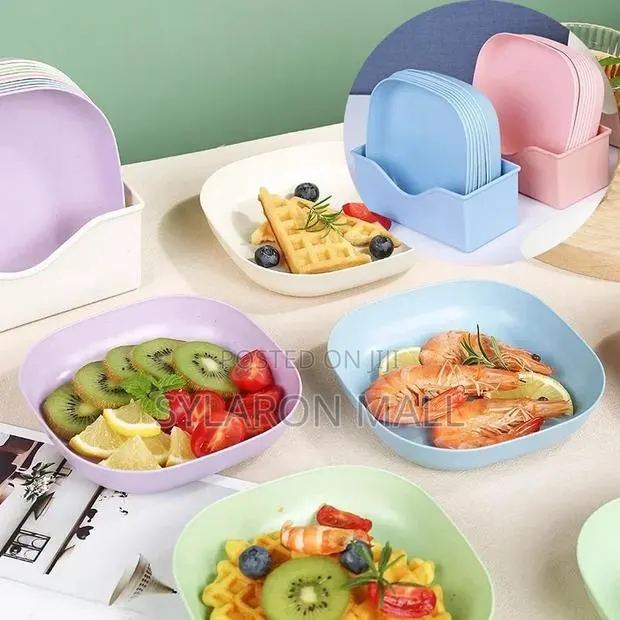 6pcs Color Pop Snack Plates · Photo 1