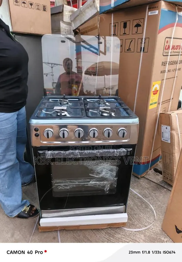 Innova 60*60 4Burner Gas Cooker Oven + Grill + Ignition+ Oven Light · Photo 1