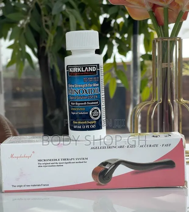 Original Kirkland Minoxidil + Derma Roller for Beard Growth · Photo 1