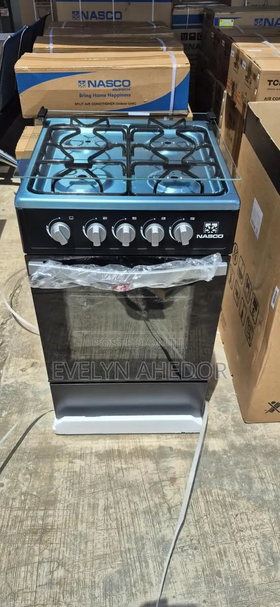 Nasco Gas Cooker 50by50 Black Colour Available · Photo 1